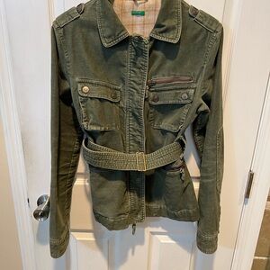 United Colors Of Benetton Olive Utility Jacket